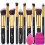 BEAKEY Makeup Brush Set with Blender Sponge and Brush Egg