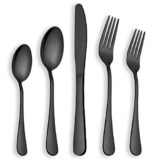 Berglander Flatware Set Black Gold, 20 Piece