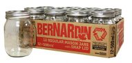 Bernardin Regular Mouth 500ml Mason Jars-Box of 12, 500ml,