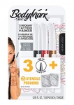 BIC BodyMark Temporary Tattoo Marker with Fine Tip, Mandala, Assorted Colors, 3 count