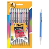 Bic Matic Shimmers Mechanical Pencils, Black, 24-Pack