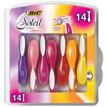 BIC Soleil Color Collection 3 Blade Razors, 14 Count