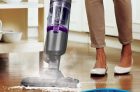 Bissell 1543E Symphony Pet All-in-One Vacuum and Steam Mop, Grey/Purple