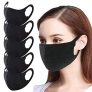 Black Cloth Face Cover, for Men and Women (5PC)
