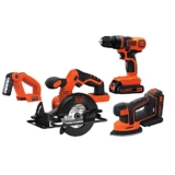 BLACK+DECKER 20V MAX Lithiuim Ion 4 Tool Combo Kit