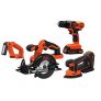 BLACK+DECKER 20V MAX Lithiuim Ion 4 Tool Combo Kit