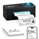 LabelCreate Bluetooth Thermal Shipping Label Printer, 4 x 6
