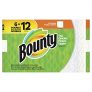 Bounty paper towels, white, 6 double rolls (12 regular rolls)