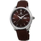 Bruno Magli Men’s Luca Swiss Quartz Watch with Dark Brown Italian Leather Strap