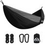 2 Person Nylon Camping Hammock with Tree Straps