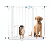 Carlson Extra Wide Pet Gate, with small pet door