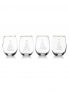Mikasa Celebrations 4-Piece Christmas Tree Stemless Wine Glass Set