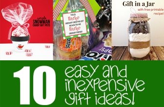 10 Easy & Inexpensive Gift Ideas
