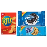 Christie Oreo, Chips Ahoy! & Ritz Variety Snack Pack, Family Size, 3 Packs