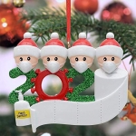 Christmas 2020 Hanging Ornaments, Covid-themed Personalized Christmas Ornaments