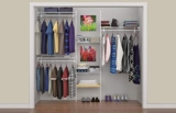 ClosetMaid SuperSlide 5ft. to 8ft. Closet Organizer Kit, White
