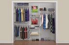 ClosetMaid SuperSlide 5ft. to 8ft. Closet Organizer Kit, White