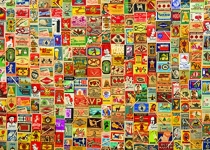 Colorcraft 1000 Piece Jigsaw Puzzle, Vintage Matchboxes