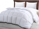 Comforter Duvet Insert White – Quilted Comforter with Corner Tabs Queen