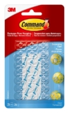 Command Decorating Clips, Mini, Clear
