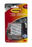 Command Cord Organizers, Large, Clear