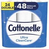 Cottonelle Clean Care Double Roll Toilet Paper, 24 Count