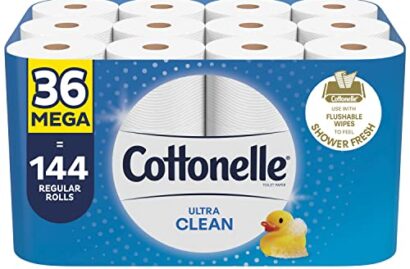 Cottonelle Ultra Clean Toilet Paper (36 Mega Rolls = 144 regular rolls)