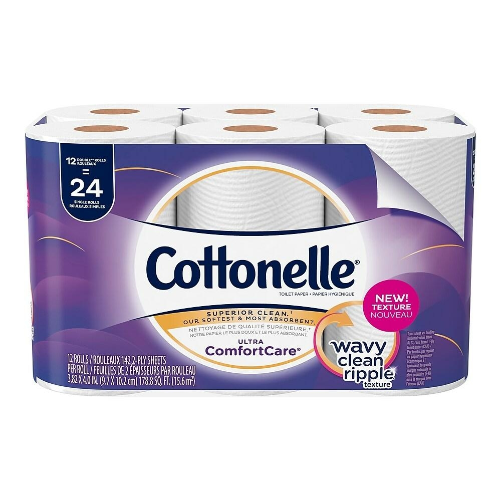 Cottonelle Ultra Comfort Care Double Roll Toilet Paper, 12 Rolls Pack