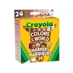 Crayola Colors of The World Markers, 24ct