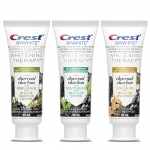 Crest 3D White Whitening Therapy Charcoal Toothpaste Variety Bundle