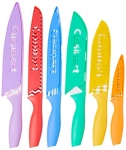 CUISINART 12-Piece Printed Color Knife Set with Blade Guards