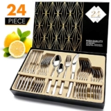 Elegant Life 24 Piece Stainless Steel Flatware Set