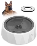 Dog Water Bowl 1.5L No Drip Slow Drinking