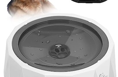 Dog Water Bowl 1.5L No Drip Slow Drinking