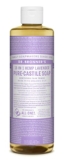 Dr. Bronner’s Magic Soap Organic Lavender Oil Pure Castile Soap Liquid, 16-Ounce