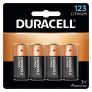 Duracell 123 High Power Lithium Batteries, 3V – 4 count