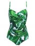 Ekouaer Womens One Piece Vintage Pin up Monokinis Tummy Control Swimwear