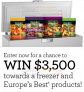 WIN $3500 in Europe’s Best Products!