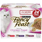 Fancy Feast Wet Cat Food, Chicken Feast Variety Pack 85g Can (24 Pack)
