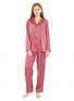 Femofit Satin Pajama Set for Women Long Sleeve Button Down Sleepwear