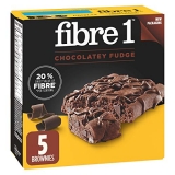 Fibre 1 Chocolate Fudge Brownies, 5 Count