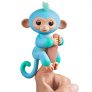 Fingerlings 2Tone Monkey – Charlie (Blue with Green Accents) – Interactive Baby Pet – by WowWee