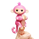 Fingerlings Glitter Monkey – Rose (Pink Glitter) – Interactive Baby Pet – by WowWee