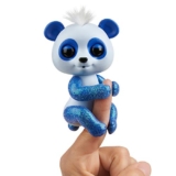 Fingerlings Glitter Panda – Archie (Blue) – Interactive Collectible Baby Pet – By WowWee