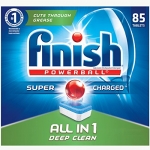 Finish Dishwasher Detergent Soap, All in 1 Powerball, Fresh, 90 Tablets