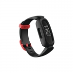 Fitbit Ace 3 Activity Tracker for Kids, Black/Racer Red