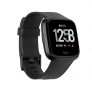 Fitbit Versa smartwatch, black/black aluminum, one size (s & l bands included)