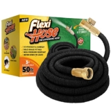 Flexi Hose The Ultimate No-Kink Flexible Water Hose (Black, 50 FT)