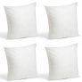 Foamily Set of 4 Premium Hypoallergenic Stuffer Pillow Inserts (18″ x 18″)