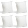Foamily Set of 4 Premium Hypoallergenic Stuffer Pillow Inserts (18″ x 18″)